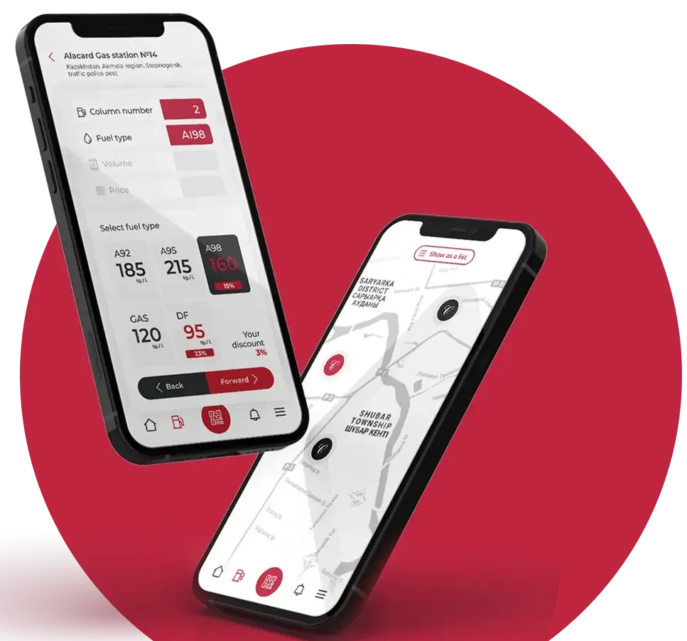 AutoLike app screens on two phones
